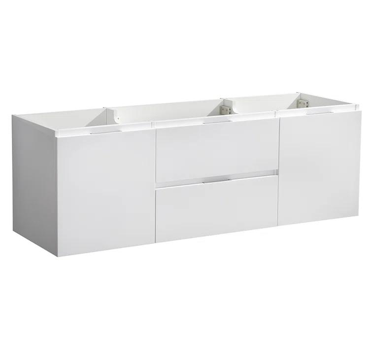 Valencia 60" Wall Mount Single Sink Bathroom Vanity Base Only (Top and Sink Not Included)