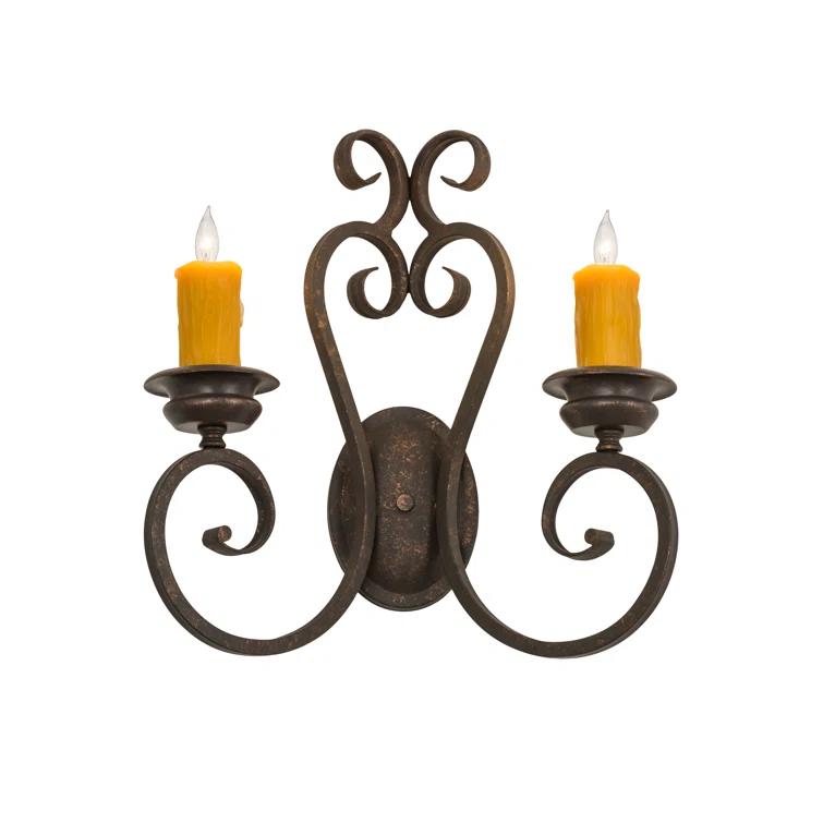 Meyda Lighting Fernando Iron Candle Wall Light