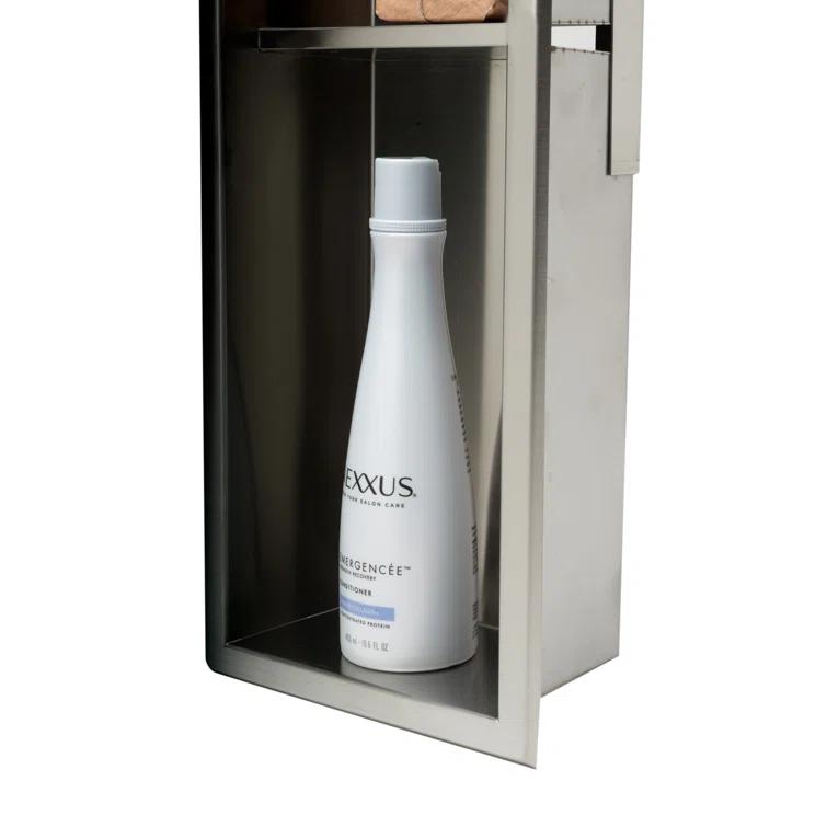 Vertical Stainless Steel Triple Shower Niche