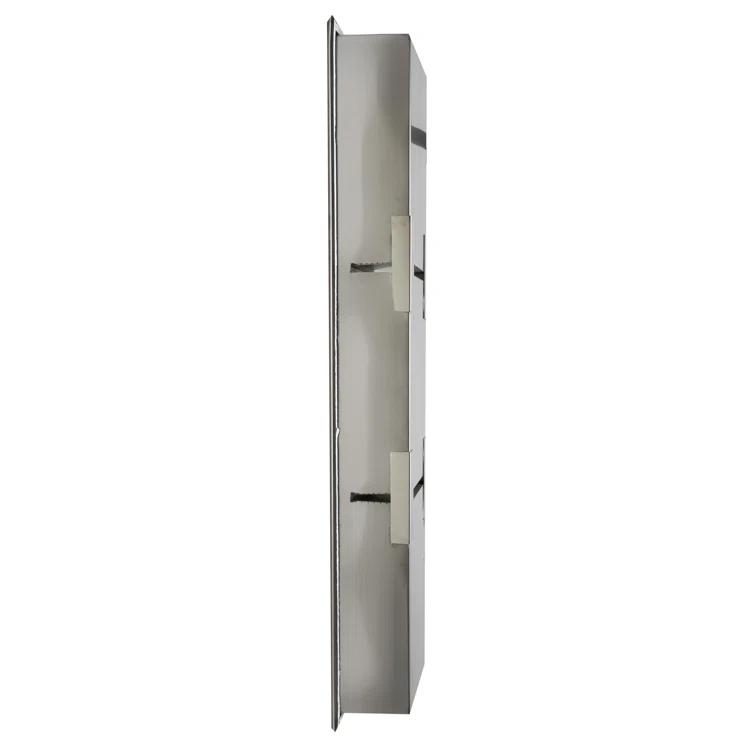 Vertical Stainless Steel Triple Shower Niche
