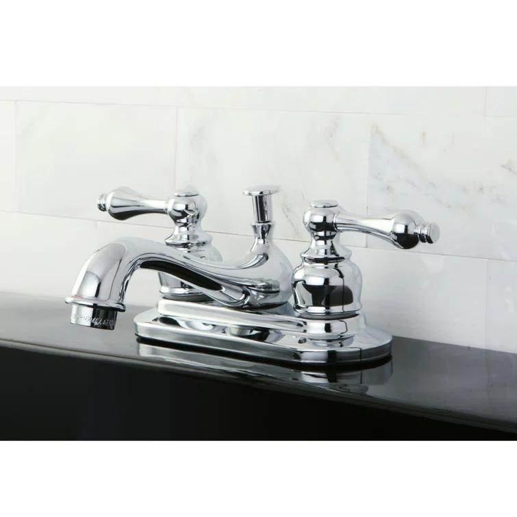 Restoration Centerset Bathroom Faucet with Drain Assembly
