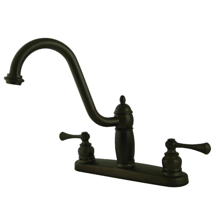 Kingston Brass Heritage Two-Handle 8" Centerset Kitchen Faucet