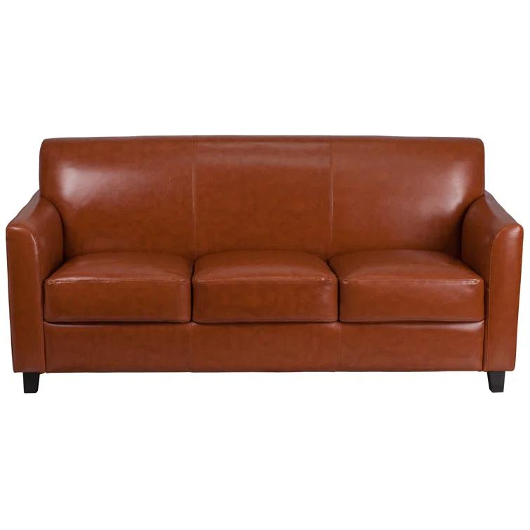 HERCULES Diplomat Series LeatherSoft Sofa with Clean Line Stitched Frame
