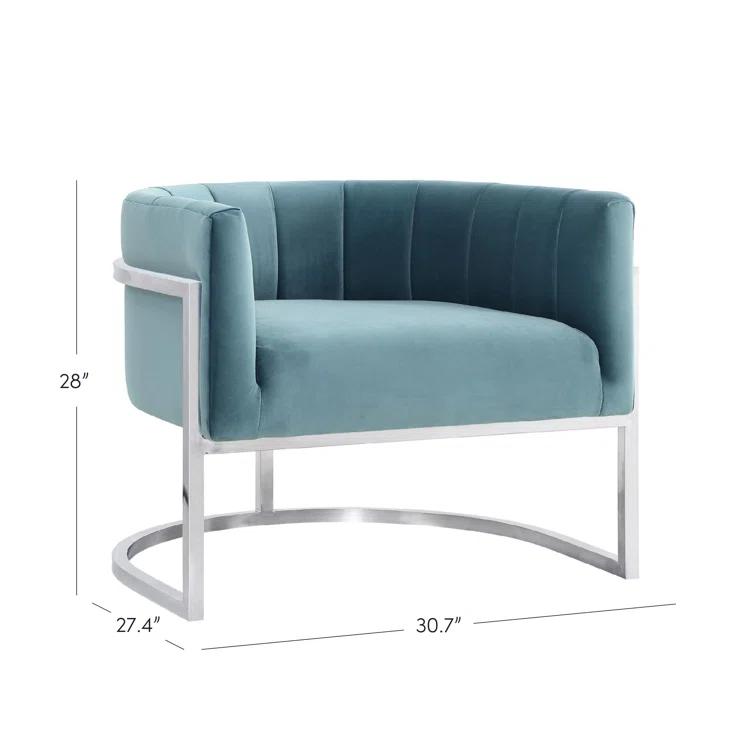 Velvet Barrel Chair