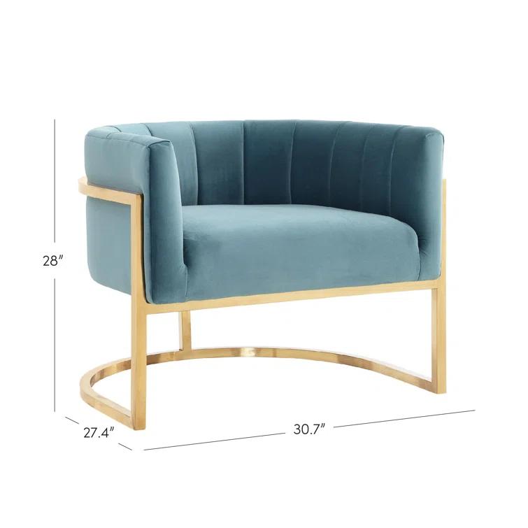 Velvet Barrel Chair