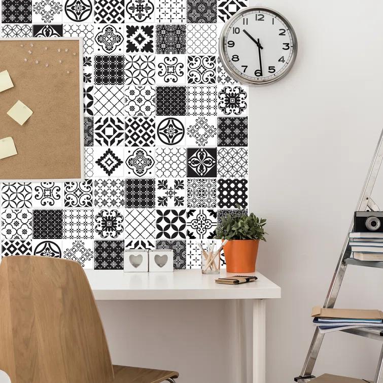 Peel and Stick Gel Backsplash Tile Vintage 9'' x 9''