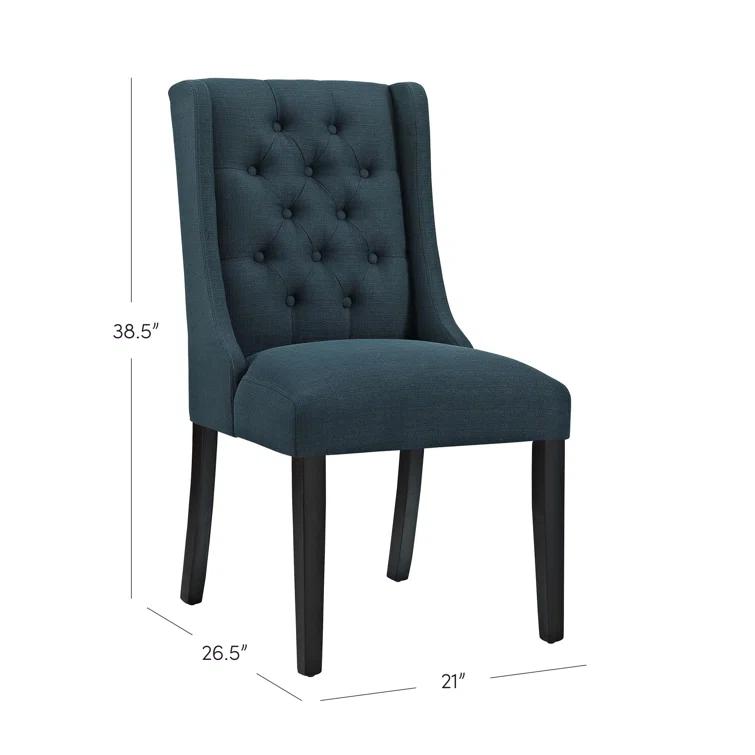 Modway Baronet Button Tufted Fabric Dining Chair