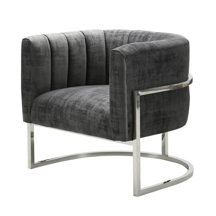 Velvet Barrel Chair