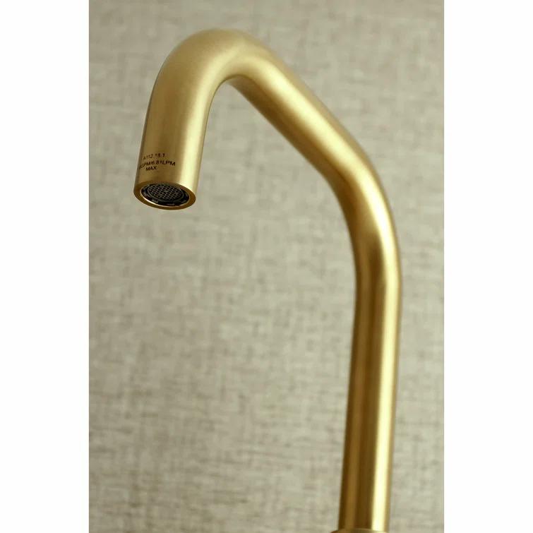 Kingston Brass Concord Double-Handle 2-Hole Wall-Mount Bridge Kitchen Faucet