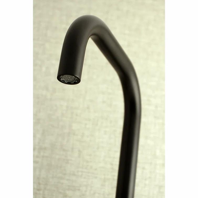 Kingston Brass KS813MB Kingston Brass Concord Double-Handle 2-Hole Wall-Mount Bridge Kitchen Faucet