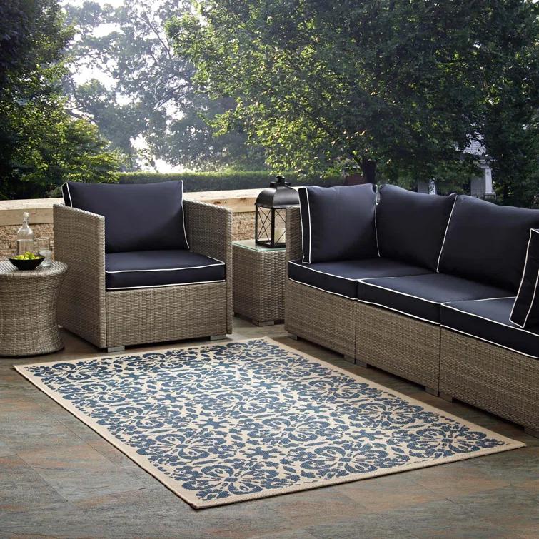Modway Modway Ariana Vintage Floral Trellis Indoor and Outdoor Area Rug