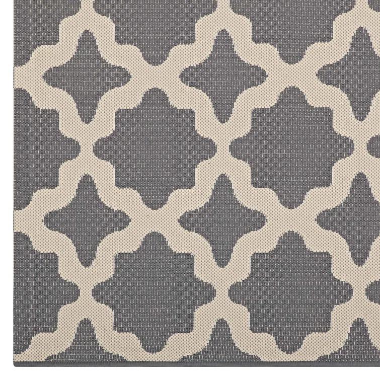 Modway Cerelia Moroccan Trellis Indoor and Outdoor Area Rug