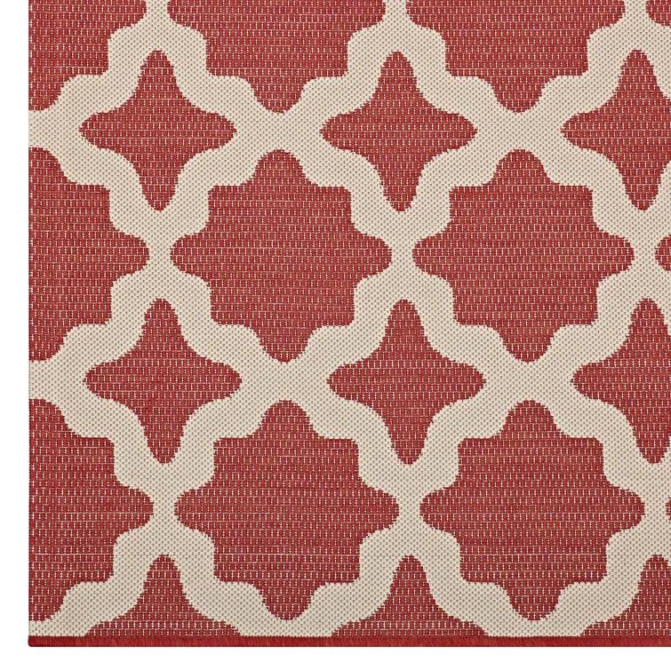 Modway Cerelia Moroccan Trellis Indoor and Outdoor Area Rug
