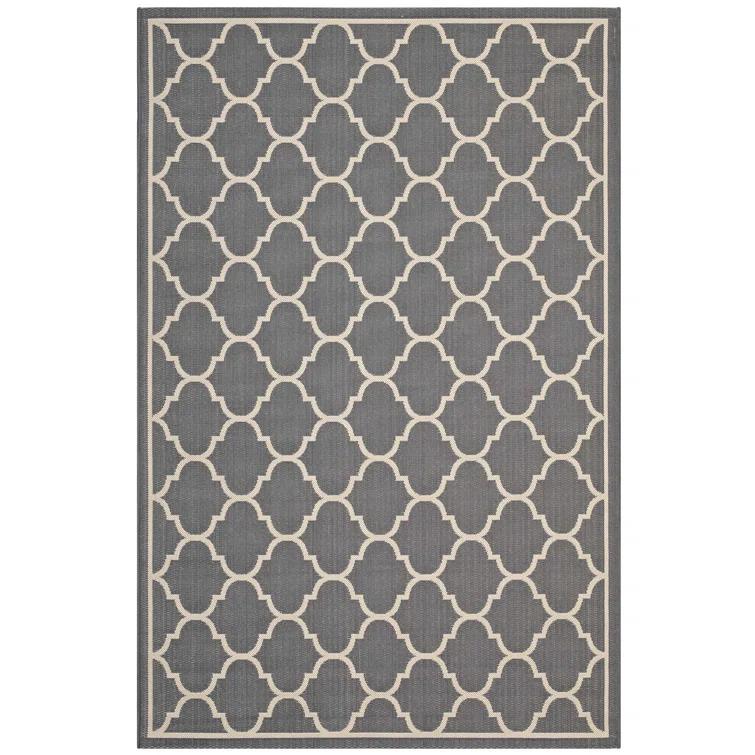 Modway Modway Avena Moroccan Quatrefoil Trellis Indoor and Outdoor Area Rug