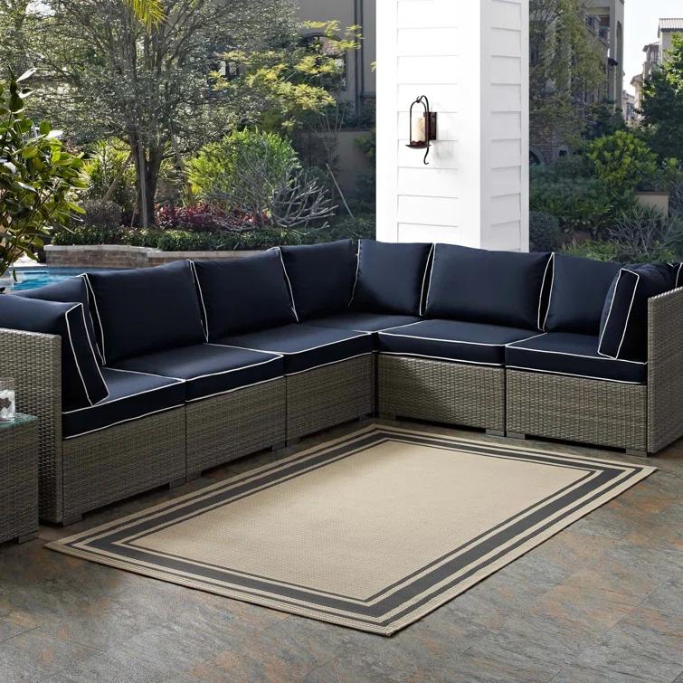 Modway Modway Rim Solid Border Borderline Indoor and Outdoor Area Rug