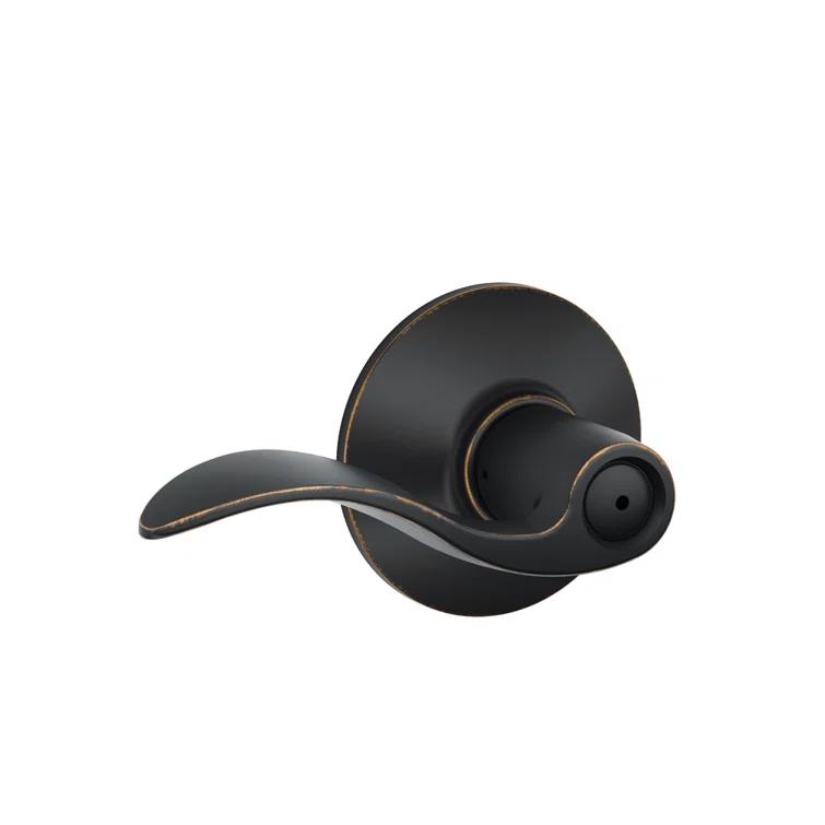 Accent Privacy Door Lever with Rosette