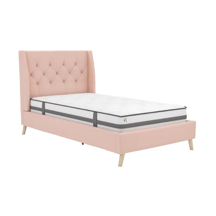 Her Majesty Upholstered Wingback Bed