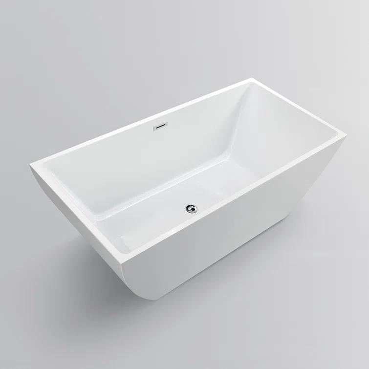 Lydia 59" x 30" Freestanding Soaking Bathtub