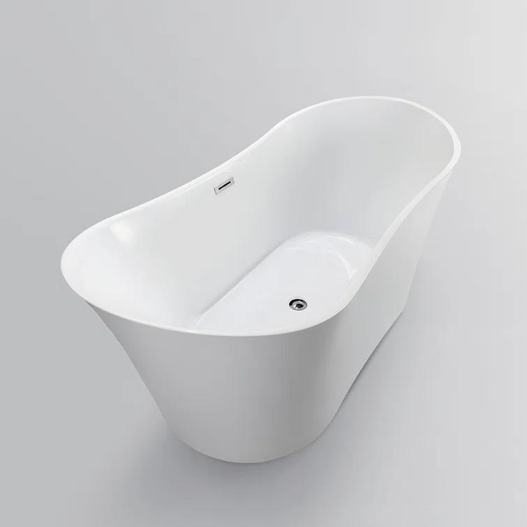 67" x 31" Freestanding Soaking Bathtub