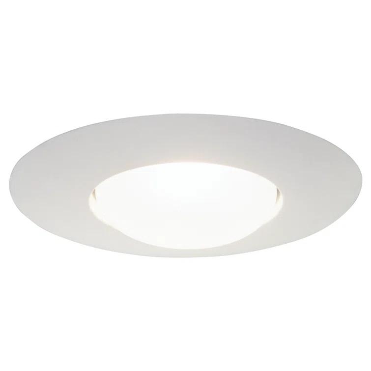 6'' White Open Recessed Trim