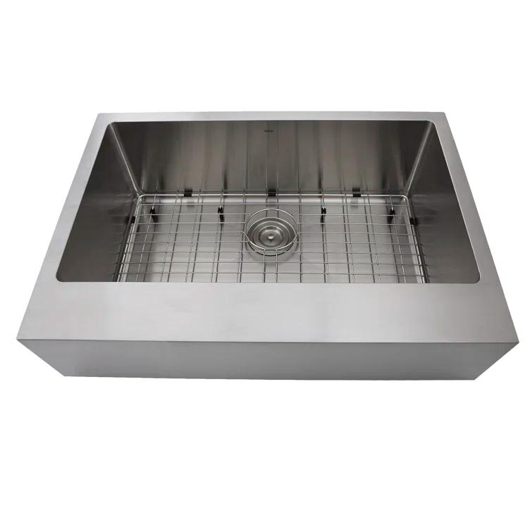 Pro Series 30'' L Farmhouse / Apron Single Bowl Stainless Steel Kitchen Sink