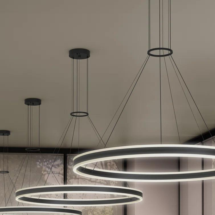 Double Corona 2 - Light Dimmable LED Wagon Wheel Chandelier