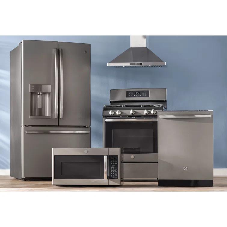 GE Appliances 35.75" Energy Star® French Door 27.8 Cu. Ft. Refrigerator GFE28GMKES