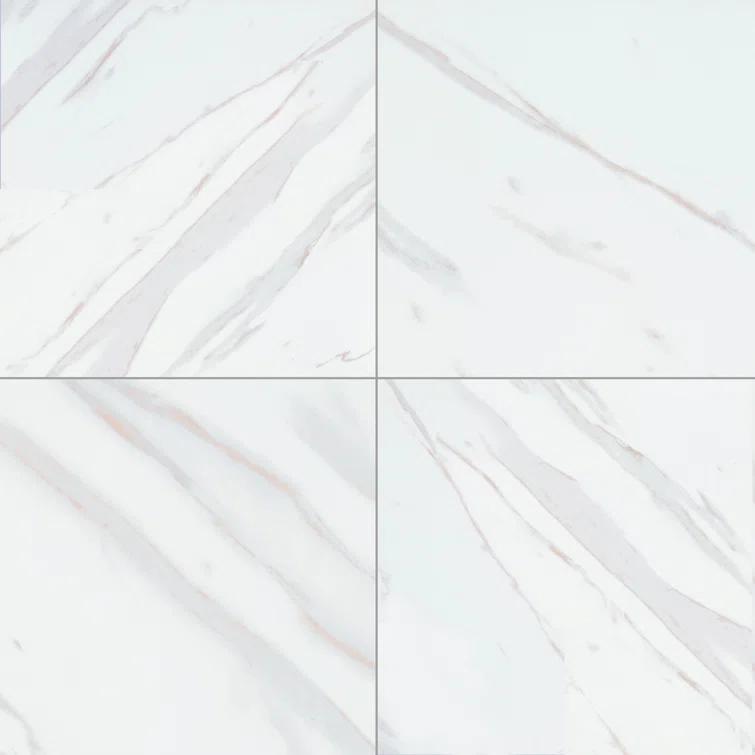 Calacatta White 24" x 24" Porcelain Field Tile