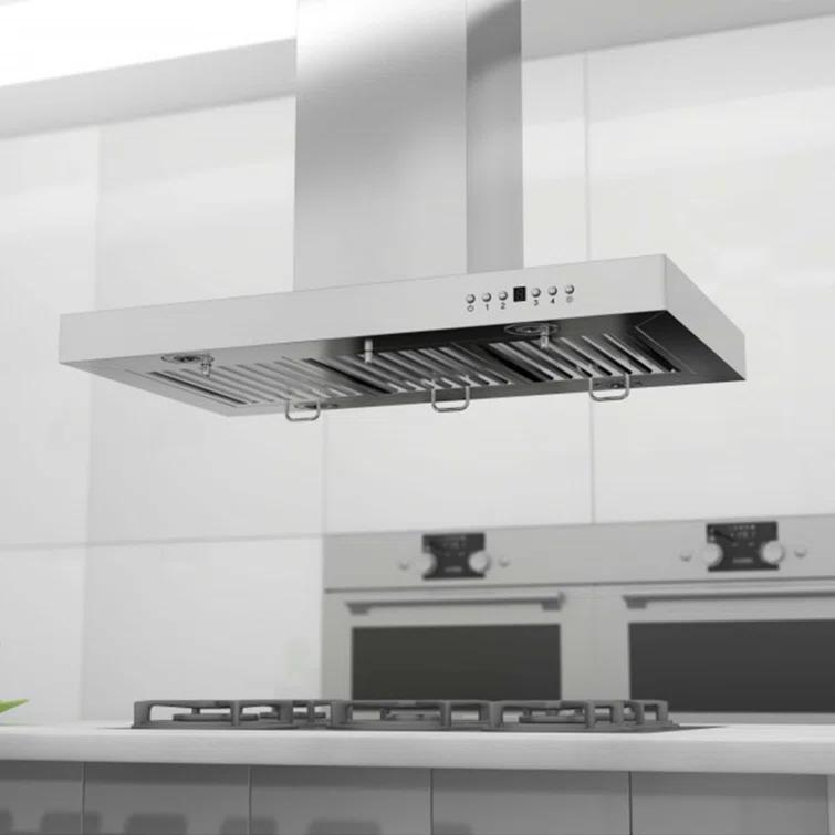 ZLINE ZLINE 36 in. Convertible Vent Isl& Mount Range Hood in Stainless Steel (KE2i-36)