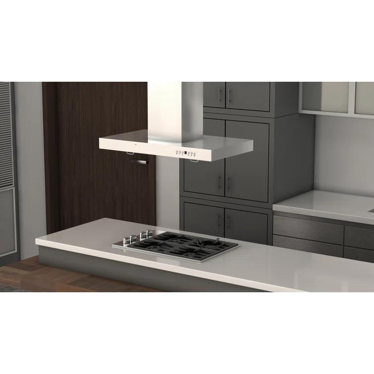 ZLINE ZLINE 36 in. Convertible Vent Isl& Mount Range Hood in Stainless Steel (KE2i-36)