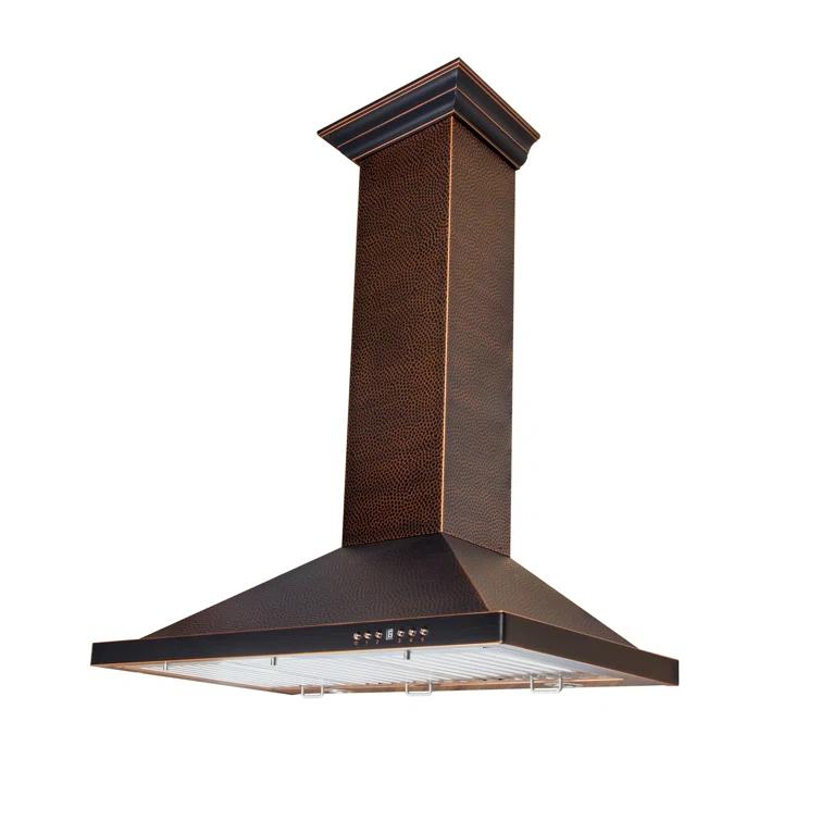 ZLINE 36 in. Designer Series Satin Stainless Steel Convertible Vent Wall Mount Range Hood