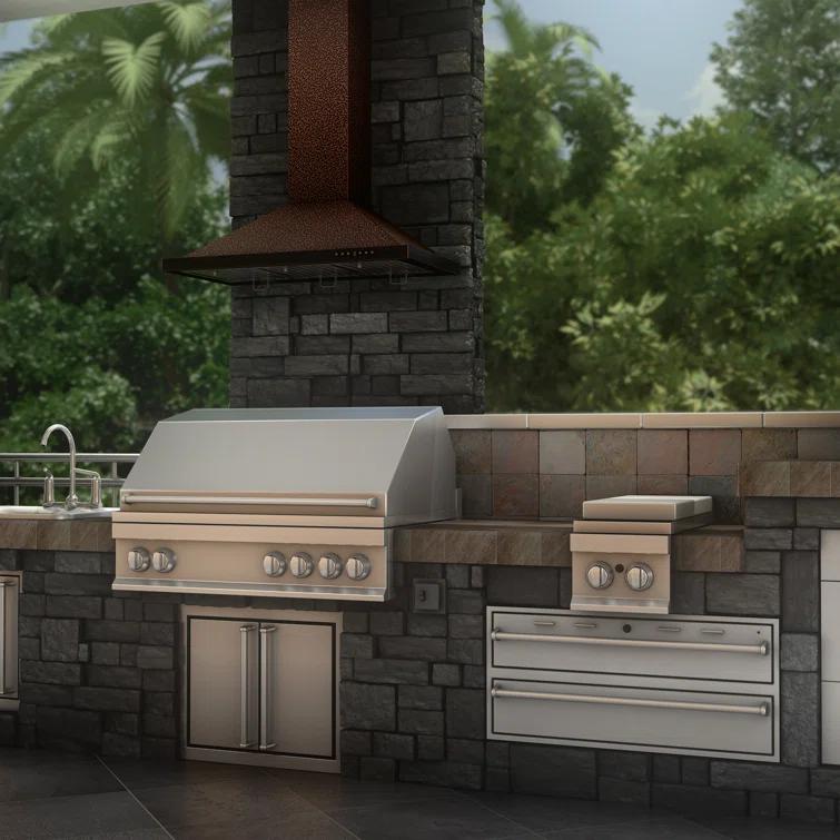 Satin ZLINE 30 in. Designer Series Satin Stainless Steel Convertible Vent Wall Mount Range Hood