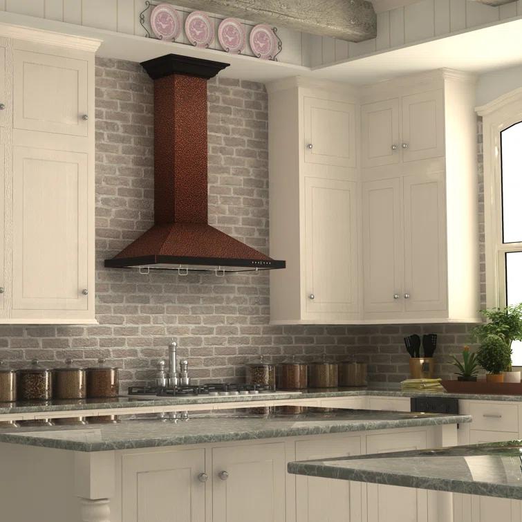 Satin ZLINE 30 in. Designer Series Satin Stainless Steel Convertible Vent Wall Mount Range Hood