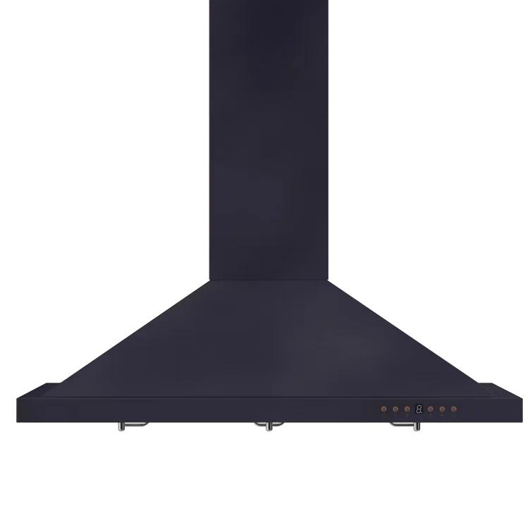 Satin ZLINE 30 in. Designer Series Satin Stainless Steel Convertible Vent Wall Mount Range Hood