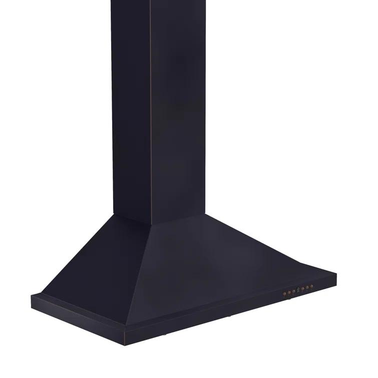 Satin ZLINE 30 in. Designer Series Satin Stainless Steel Convertible Vent Wall Mount Range Hood