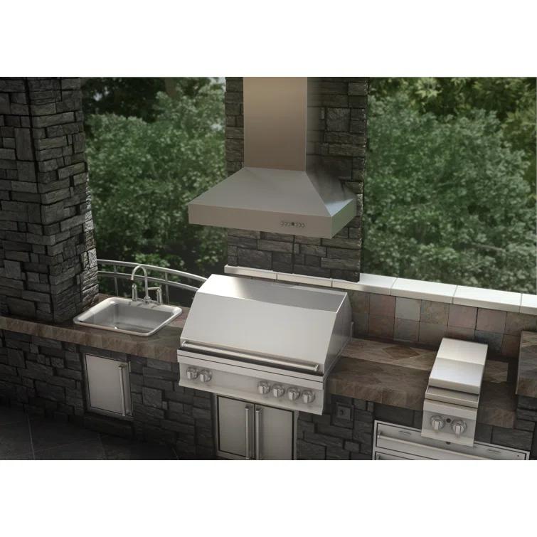 ZLINE 42 in. Professional Ducted Wall Mount Range Hood in Stainless Steel (697-42)