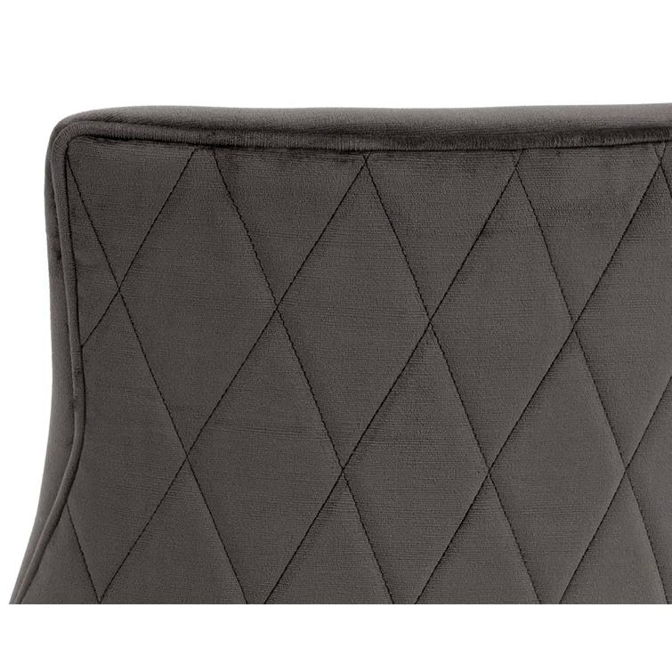 Piccolo Pebble Upholstered Faux Leather Dining Chair with Steel Legs