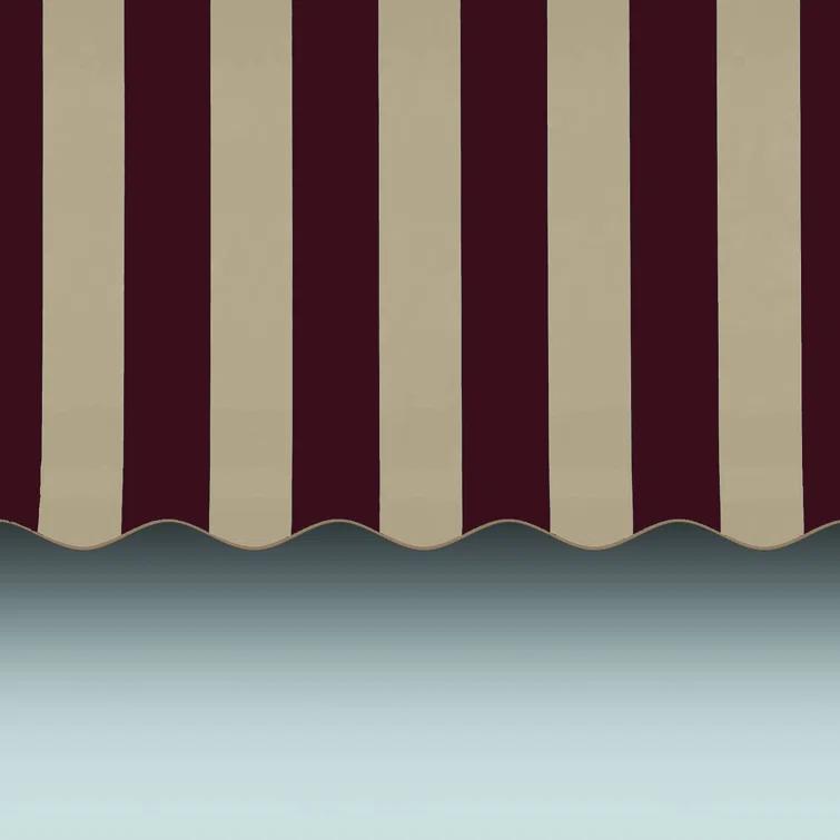 Awntech Santa Fe Acrylic Fabric Fixed Awning with Iron Rope Arms