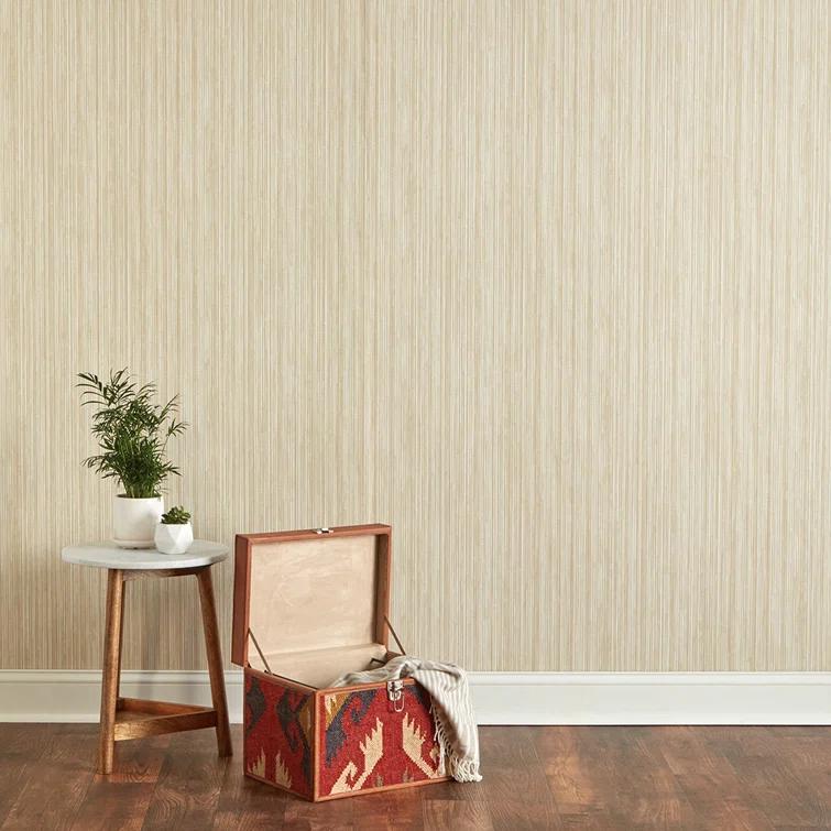 Faux Grasscloth Peel and Stick Wallpaper