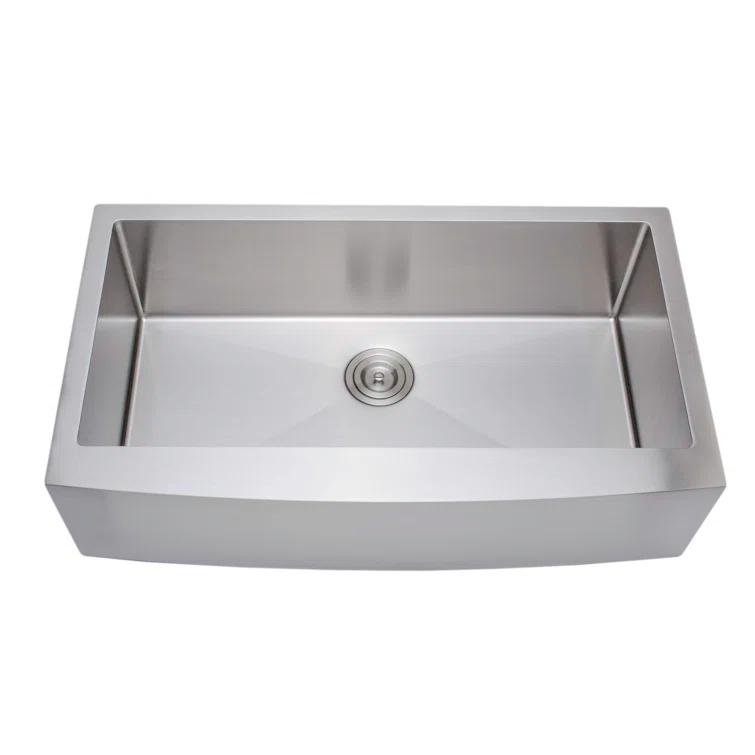 New Chef’s 35.88'' L Drop-In Single Bowl Stainless Steel Kitchen Sink