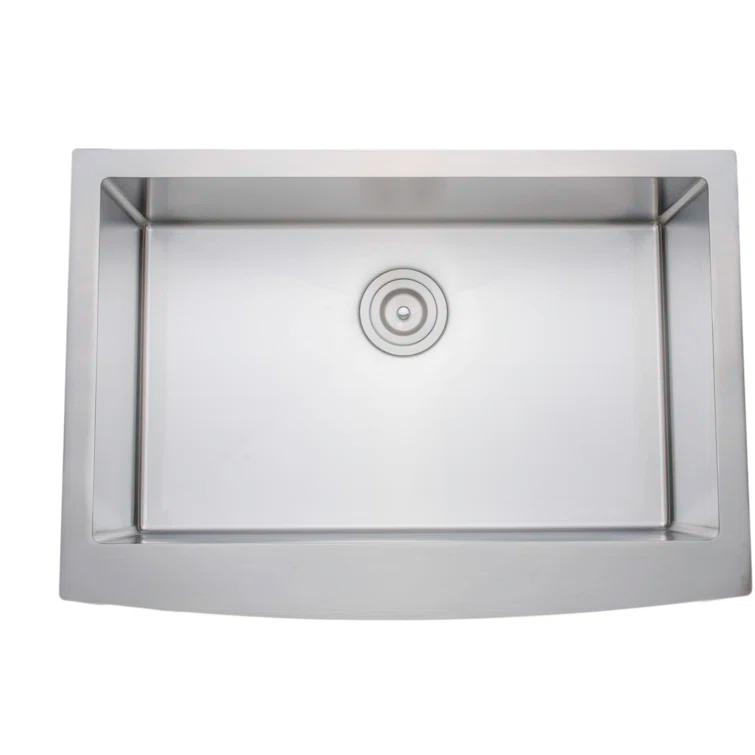 Wells Sinkware NCU3021-10-AAP New Chef’s 29.75'' L Farmhouse / Apron Single Bowl Stainless Steel Kitchen Sink