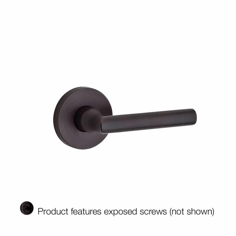 Tube Single Dummy Door Lever with Contemporary Round Rosette