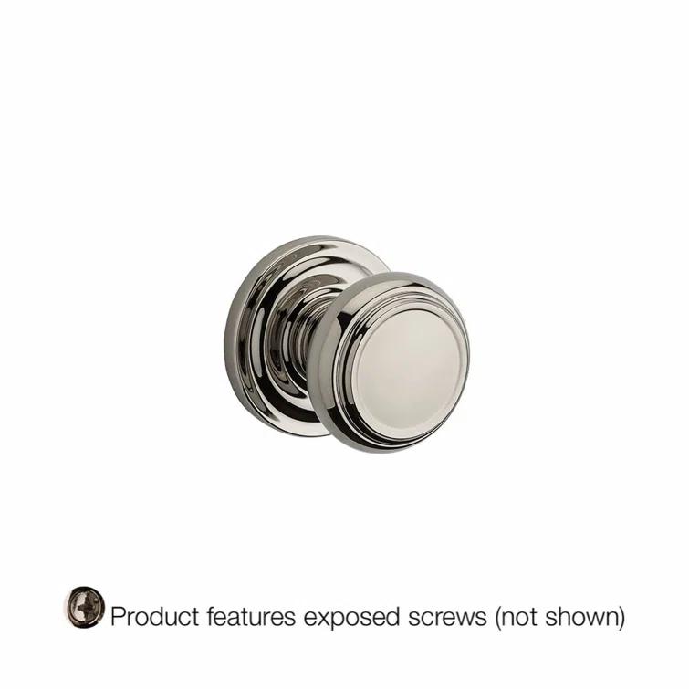 Traditional Single Dummy Door Knob with Traditional Round Rose