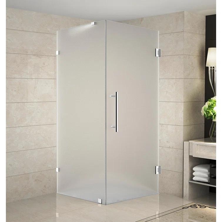 Aquadica 38" x 72" Square Hinged Shower Enclosure