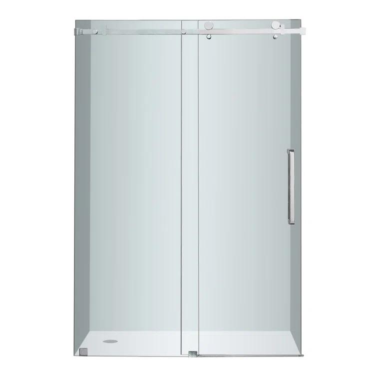 Moselle 75" H Single Sliding Frameless Shower Door