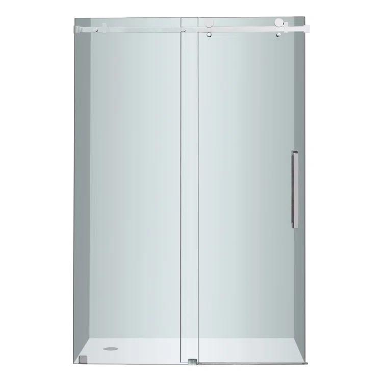 Moselle 75" H Single Sliding Frameless Shower Door