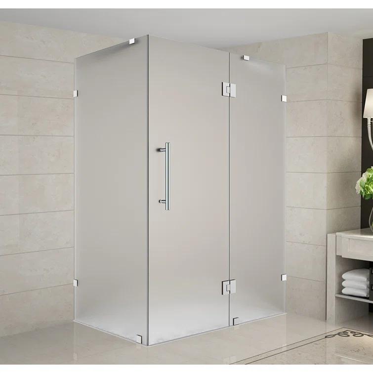 Aston Avalux Rectangle Hinged Shower Enclosure SEN987F-SS-4838-10