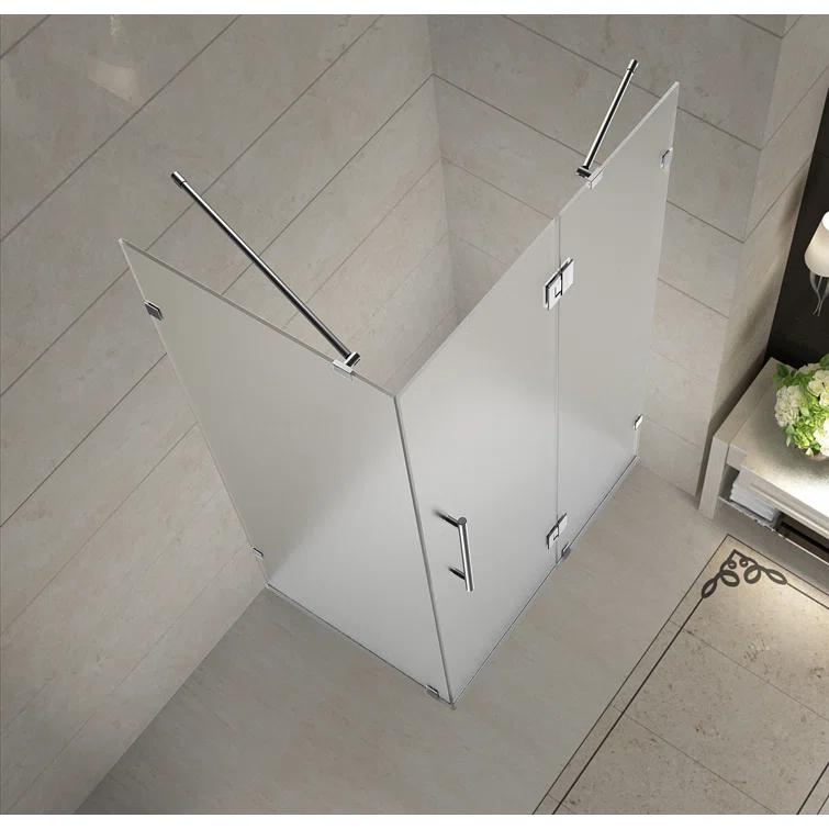 Aston Avalux Rectangle Hinged Shower Enclosure SEN987F-SS-4838-10