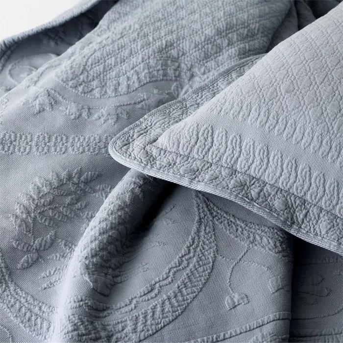 Historic Charleston King Charles Matelasse Traditional Cotton Floral Coverlet