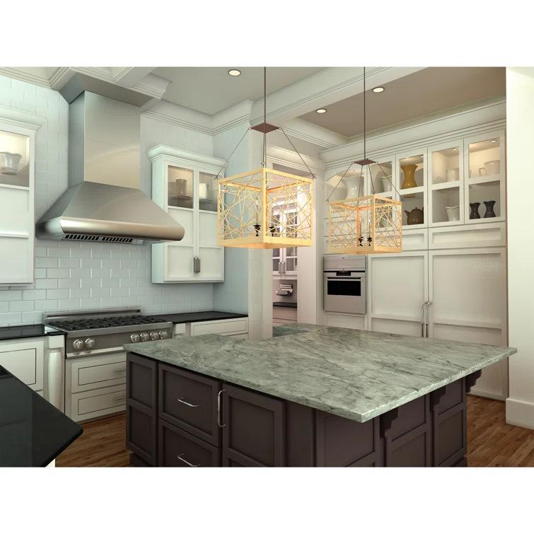 ZLINE ZLINE 36 in. Designer Series Satin Stainless Steel Convertible Vent Wall Mount Range Hood 8KBS-36